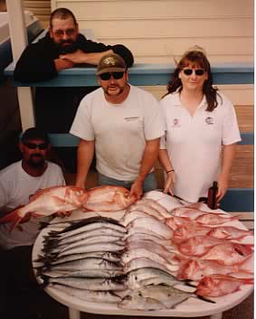 Guests at Yorkes - catch for the day!